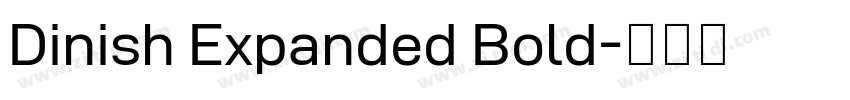 Dinish Expanded Bold字体转换